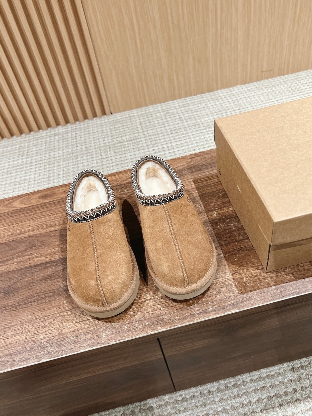 UGG Tasman II Chestnut Classic Slipper Suede Flats Women's shoes
